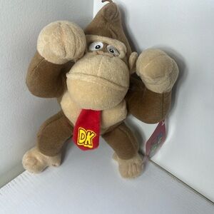 Nintendo Donkey Kong Plush 2019 Super Mario DK Stuffed Animal With Tag